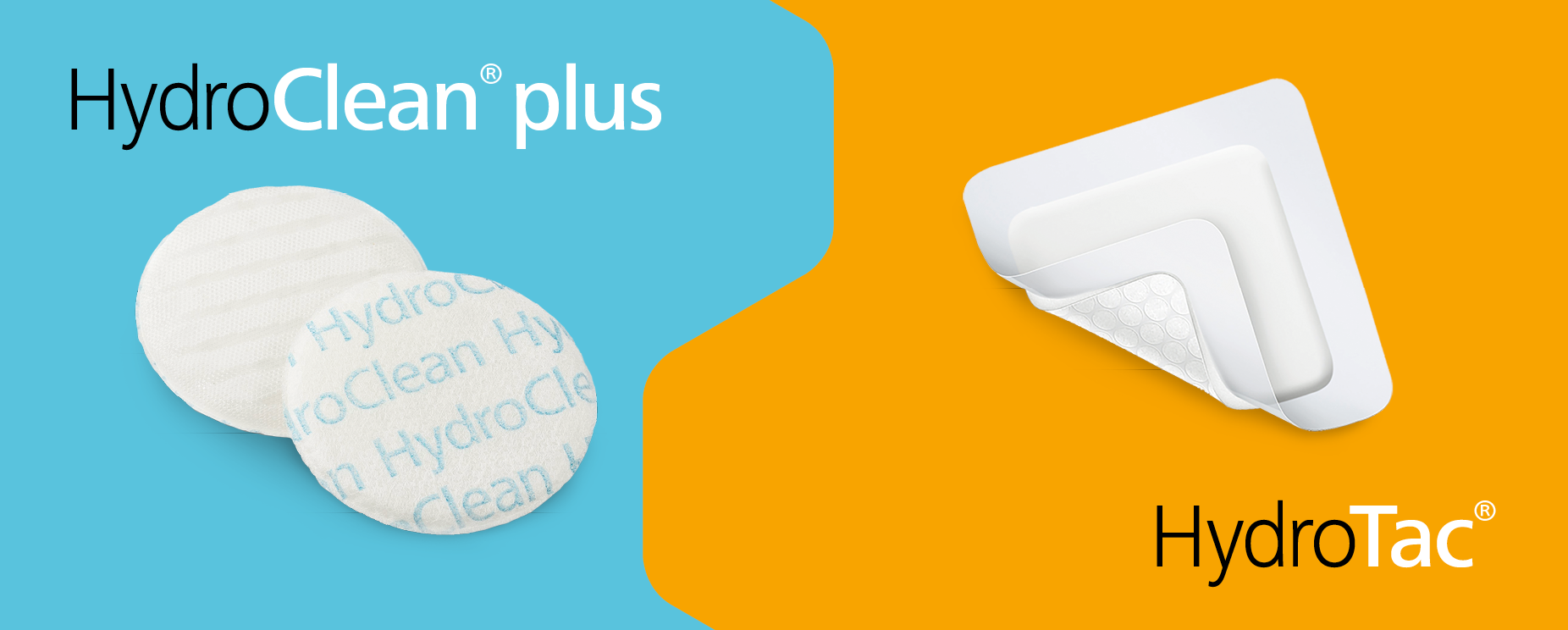 product images of HydroClean® plus and HydroTac®