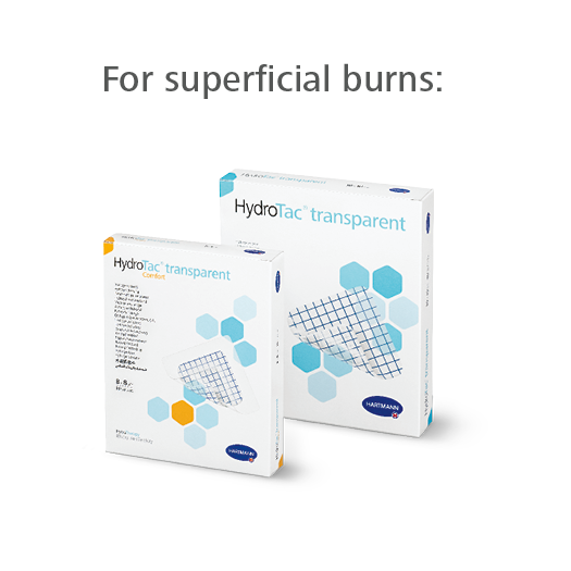 Packshot of HydroTac® transparent and HydroTac® transparent Concave